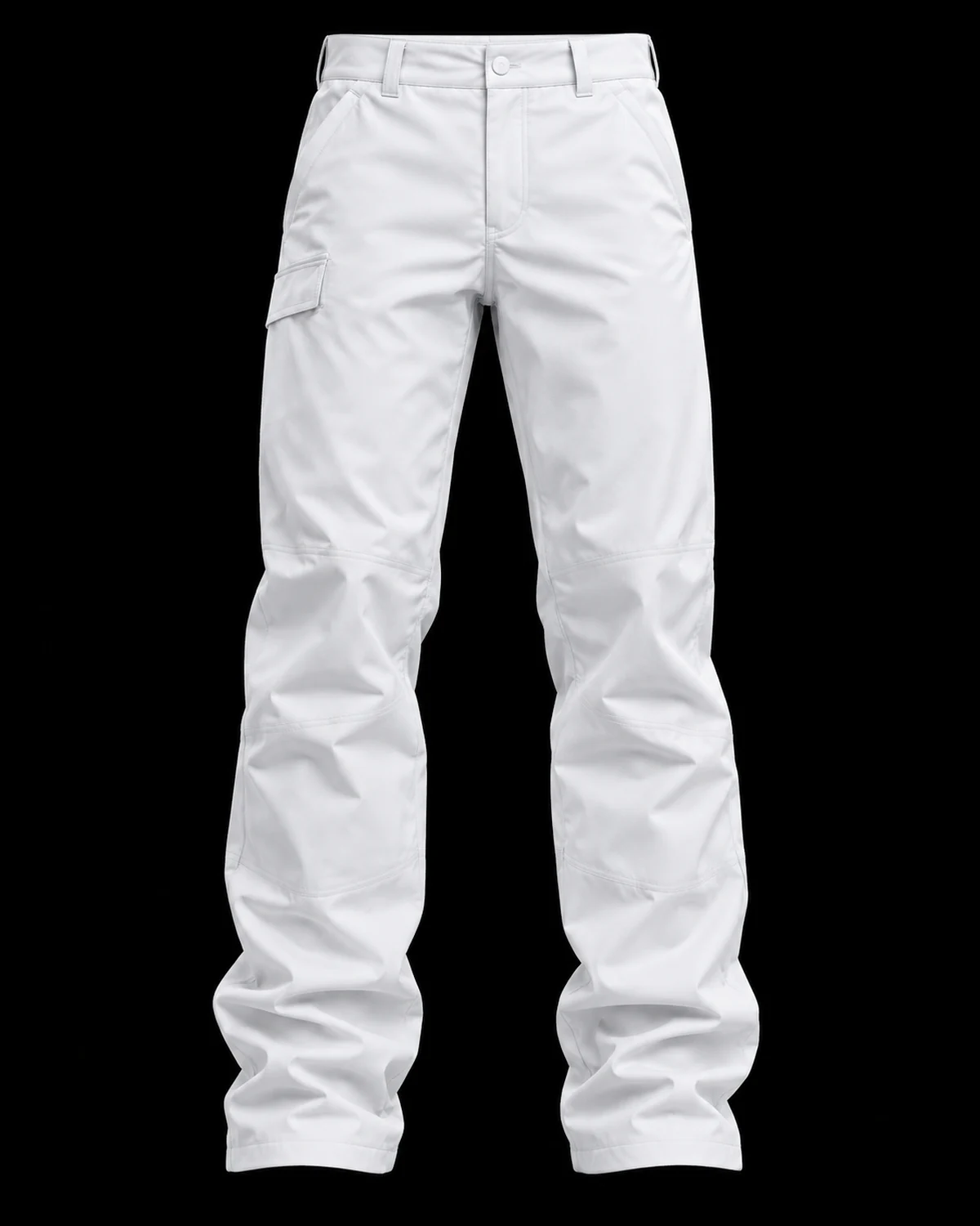 Panelled Trousers — White